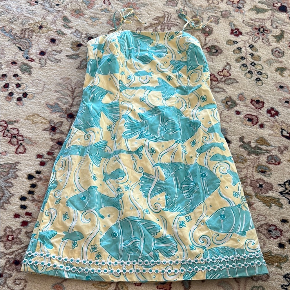 Vintage Lily Pulitzer 💛 🐠Sundress size 6 EUC